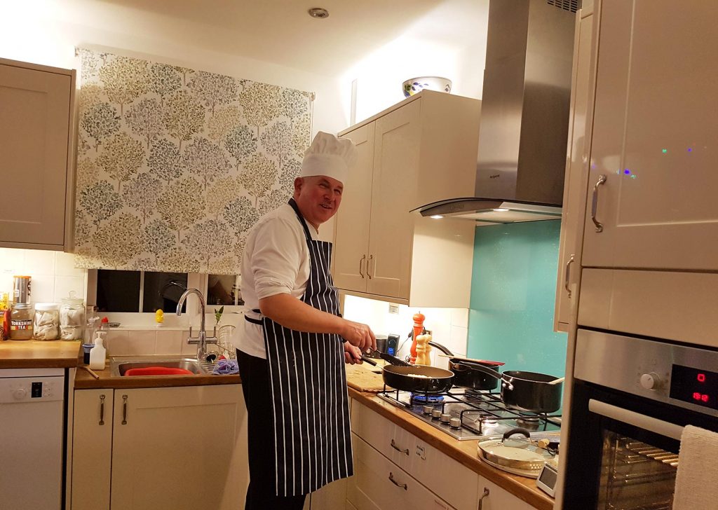 Cooking is going well