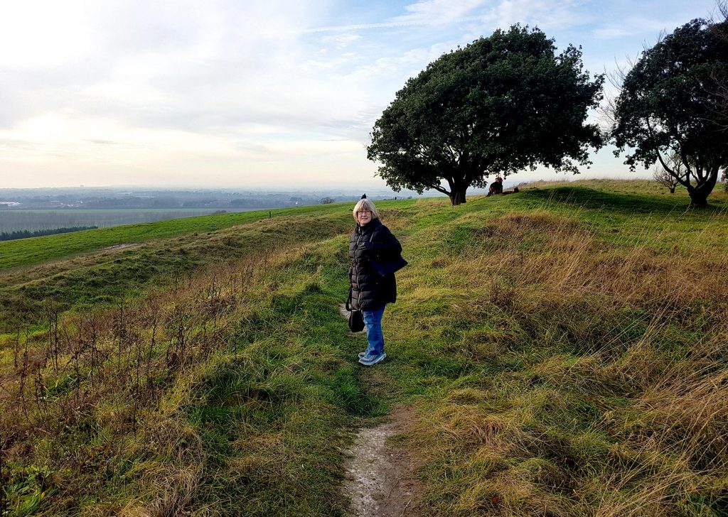 On Highdown Hill