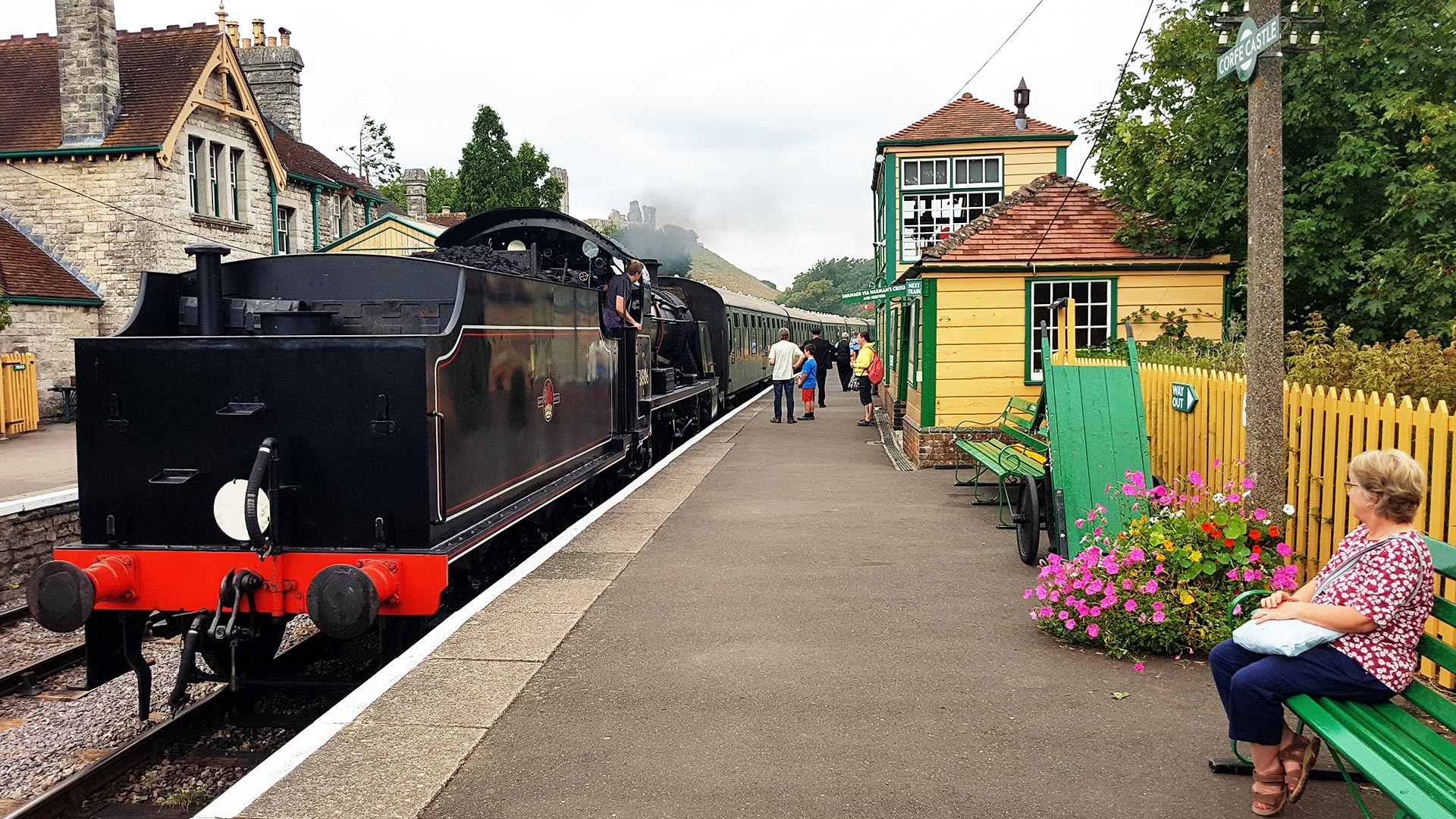 The train to Swanage has arrived