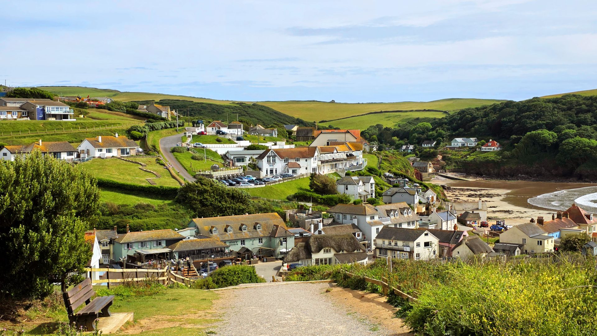 Hope Cove panorama Hope Cove panorama.